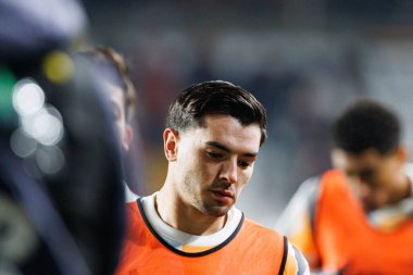 Fran Garcia, Estadio de Vallecas 'taki Rayo Vallecano ve Real Madrid FC takımları arasında oynanan LaLiga EA SPORTS maçı sırasında görüldü (Maciej Rogowski)