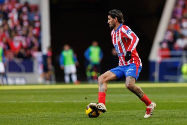 Rodrigo De Paul, Atletico de Madrid ve Getafe CF takımları arasında oynanan LaLiga EA SPORTS maçı sırasında Estadio Civitas Metropolitano 'da görüldü (Maciej Rogowski)