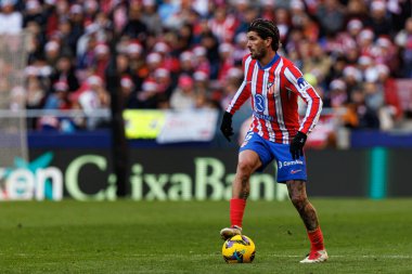 Rodrigo De Paul, Atletico de Madrid ve Getafe CF takımları arasında oynanan LaLiga EA SPORTS maçı sırasında Estadio Civitas Metropolitano 'da görüldü (Maciej Rogowski)