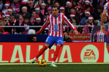 Jose Maria Gimenez, Atletico de Madrid ve Getafe CF takımları arasında oynanan LaLiga EA SPORTS maçı sırasında Estadio Civitas Metropolitano 'da görüldü (Maciej Rogowski)