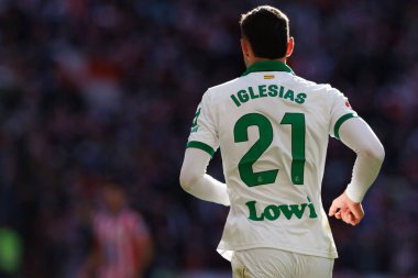 Juan Iglesias LaLiga EA SPORTS maçı sırasında Estadio Civitas Metropolitano 'da Atletico de Madrid ve Getafe CF takımları arasında görüldü (Maciej Rogowski)
