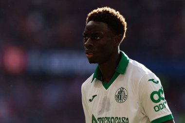 LaLiga EA SPORTS maçı sırasında Estadio Civitas Metropolitano 'da Atletico de Madrid ve Getafe CF takımları arasında görüldü (Maciej Rogowski)