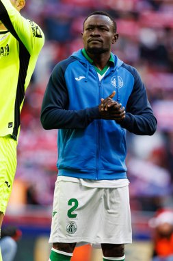 LaLiga EA SPORTS maçı sırasında Estadio Civitas Metropolitano 'daki Atletico de Madrid ve Getafe CF takımları arasında görüldü (Maciej Rogowski)