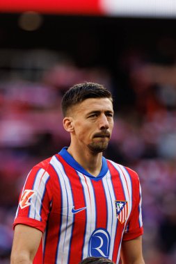 Clement Lenglet, Atletico de Madrid ve Estadio Civitas Metropolitano 'daki Getafe CF takımları arasında oynanan LaLiga EA SPORTS maçı sırasında görüldü (Maciej Rogowski)