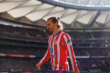 Antoine Griezmann, Atletico de Madrid ve Getafe CF takımları arasında Estadio Civitas Metropolitano 'da oynanan LaLiga EA SPORTS maçı sırasında görüldü.