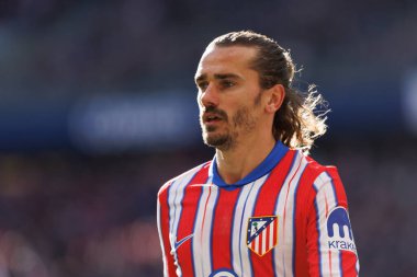 Antoine Griezmann, Atletico de Madrid ve Getafe CF takımları arasında Estadio Civitas Metropolitano 'da oynanan LaLiga EA SPORTS maçı sırasında görüldü.