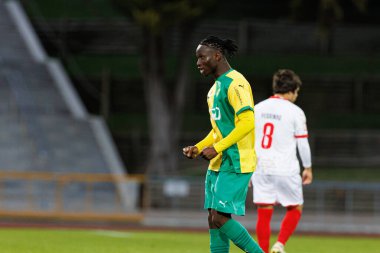 Beni Junior seen during Liga Portugal 2 game between teams of CD Mafra and CS Maritimo (Maciej Rogowski) clipart