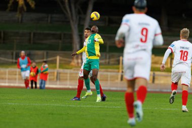 Romain Correia, Yacouba Maiga Liga Portekiz 2 maçında CD Mafra ve CS Maritimo (Maciej Rogowski)