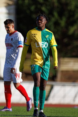 Stanley Iheanacho Liga Portekiz 2 maçında CD Mafra ve CS Maritimo (Maciej Rogowski) takımları arasında görüldü.)