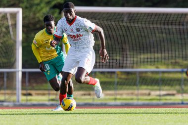 Yacouba Maiga, Ibrahima Guirassy Liga Portekiz maçında CD Mafra ve CS Maritimo (Maciej Rogowski)