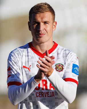 Vladan Daniloviç Liga Portekiz 2 maçında CD Mafra ve CS Maritimo (Maciej Rogowski) takımları arasında görüldü.)