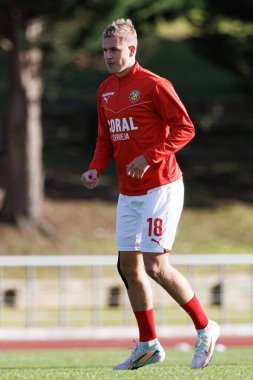 Vladan Daniloviç Liga Portekiz 2 maçında CD Mafra ve CS Maritimo (Maciej Rogowski) takımları arasında görüldü.)