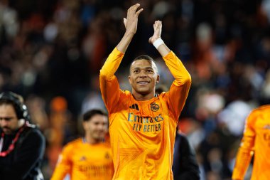 Mestalla Stadyumu 'ndaki Valencia CF ve Real Madrid FC takımları arasında oynanan LaLiga EA SPORTS maçı sırasında Kylian Mbappe (Maciej Rogowski)