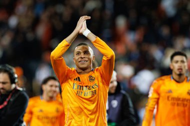 Mestalla Stadyumu 'ndaki Valencia CF ve Real Madrid FC takımları arasında oynanan LaLiga EA SPORTS maçı sırasında Kylian Mbappe (Maciej Rogowski)