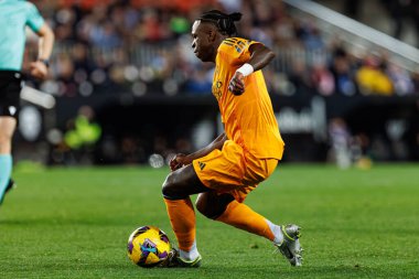 Mestalla Stadyumu 'ndaki Valencia CF ve Real Madrid FC takımları arasında oynanan LaLiga EA SPORTS maçı sırasında Vinicius Junior (Maciej Rogowski)