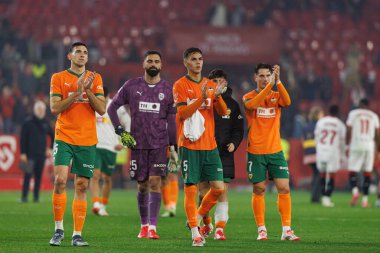 Enzo Barrenechea, Estadio Ramon Sanchez Pizjuan 'da Sevilla FC ve Valencia CF takımları arasında oynanan LaLiga EA Spor Maçı sırasında görüldü.)
