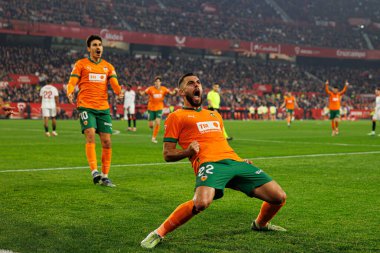 Luis Rioja, LaLiga EA SPORTS maçında Estadio Ramon Sanchez Pizjuan (Maciej Rogowski)