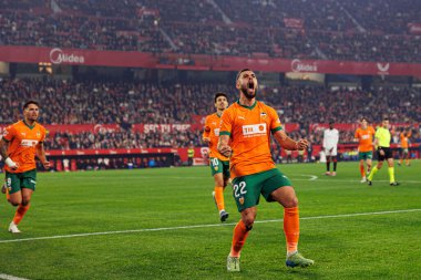 Luis Rioja, LaLiga EA SPORTS maçında Estadio Ramon Sanchez Pizjuan (Maciej Rogowski)