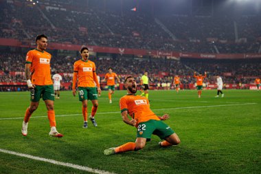 Luis Rioja, LaLiga EA SPORTS maçında Estadio Ramon Sanchez Pizjuan (Maciej Rogowski)