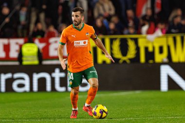 Jose Luis Gaya, Sevilla FC ve Valencia CF takımları arasında Estadio Ramon Sanchez Pizjuan 'da (Maciej Rogowski)