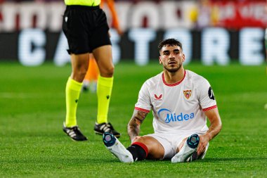 Isaac Romero, Estadio Ramon Sanchez Pizjuan 'da Sevilla FC ve Valencia CF takımları arasında LaLiga EA SPORTS maçında görüldü (Maciej Rogowski)