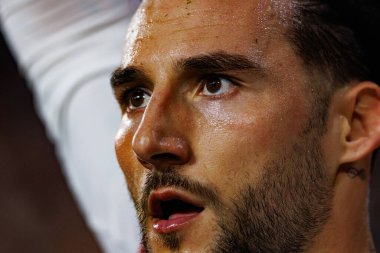 Nemanja Gudelj, LaLiga EA SPORTS maçı sırasında Sevilla FC ve Valencia CF takımları arasında Estadio Ramon Sanchez Pizjuan (Maciej Rogowski)