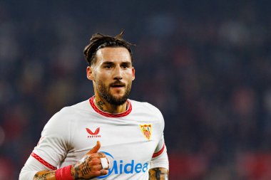 Nemanja Gudelj, LaLiga EA SPORTS maçı sırasında Sevilla FC ve Valencia CF takımları arasında Estadio Ramon Sanchez Pizjuan (Maciej Rogowski)