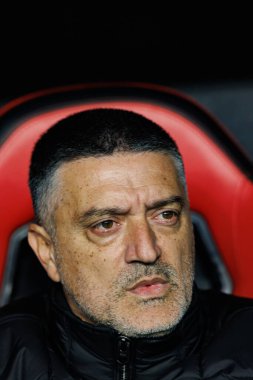 Garcia Pimienta, LaLiga EA SPORTS maçı sırasında Sevilla FC ve Valencia CF takımları arasında Estadio Ramon Sanchez Pizjuan (Maciej Rogowski)
