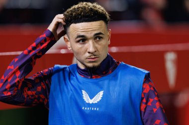 Estadio Ramon Sanchez Pizjuan 'da Sevilla FC ve Valencia CF takımları arasında LaLiga EA SPORTS maçı sırasında görülen Ruben Vargas (Maciej Rogowski)