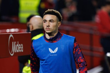 Estadio Ramon Sanchez Pizjuan 'da Sevilla FC ve Valencia CF takımları arasında LaLiga EA SPORTS maçı sırasında görülen Ruben Vargas (Maciej Rogowski)