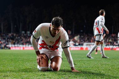 Andrei Ratiu, Estadio de Vallecas 'ta Rayo Vallecano ve RC Celta de Vigo (Maciej Rogowski) takımları arasında oynanan LaLiga EA SPORTS maçı sırasında görüldü.)
