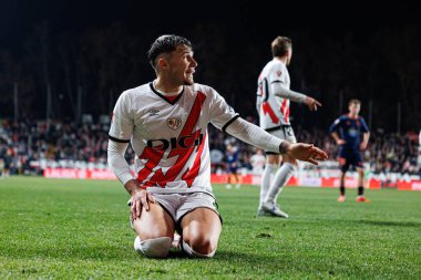 Andrei Ratiu, Estadio de Vallecas 'ta Rayo Vallecano ve RC Celta de Vigo (Maciej Rogowski) takımları arasında oynanan LaLiga EA SPORTS maçı sırasında görüldü.)