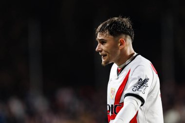 Andrei Ratiu, Estadio de Vallecas 'ta Rayo Vallecano ve RC Celta de Vigo (Maciej Rogowski) takımları arasında oynanan LaLiga EA SPORTS maçı sırasında görüldü.)