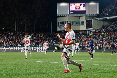 Jorge De Frutos, LaLiga EA SPORTS maçında Rayo Vallecano ve RC Celta de Vigo takımları arasında Estadio de Vallecas (Maciej Rogowski)