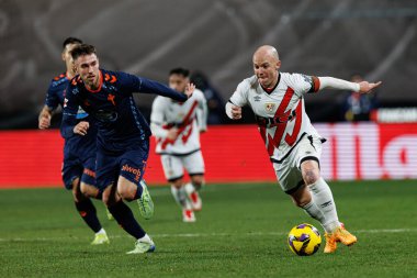 Isi Palazon, Estadio de Vallecas 'ta Rayo Vallecano ve RC Celta de Vigo (Maciej Rogowski) takımları arasında oynanan LaLiga EA SPORTS maçı sırasında görüldü.)