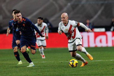 Isi Palazon, Estadio de Vallecas 'ta Rayo Vallecano ve RC Celta de Vigo (Maciej Rogowski) takımları arasında oynanan LaLiga EA SPORTS maçı sırasında görüldü.)