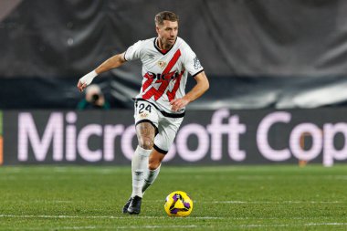 Florian Lejeune, Rayo Vallecano ve RC Celta de Vigo takımları arasında Estadio de Vallecas 'ta (Maciej Rogowski)