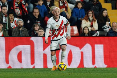 Isi Palazon, Estadio de Vallecas 'ta Rayo Vallecano ve RC Celta de Vigo (Maciej Rogowski) takımları arasında oynanan LaLiga EA SPORTS maçı sırasında görüldü.)