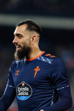 Borja Iglesias, Estadio de Vallecas 'ta Rayo Vallecano ve RC Celta de Vigo (Maciej Rogowski) takımları arasında oynanan LaLiga EA SPORTS maçı sırasında görüldü.)