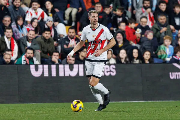 Florian Lejeune, Rayo Vallecano ve RC Celta de Vigo takımları arasında Estadio de Vallecas 'ta (Maciej Rogowski)