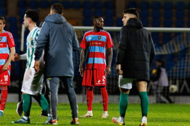 Duplexe Tchamba, Casa Pia AC ve Rio Ave FC takımları arasında oynanan Taca De Portugal maçında Estadio Municipal Rio Maior (Maciej Rogowski)