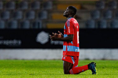 Benito Mukendi, Estadio Belediyesi Rio Maior 'daki Casa Pia AC ve Rio Ave FC takımları arasında oynanan Taca De Portugal maçında görüldü (Maciej Rogowski)