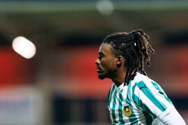 Omar Richards, Estadio Belediyesi Rio Maior 'daki Casa Pia AC ve Rio Ave FC takımları arasında oynanan Taca De Portugal maçında görüldü (Maciej Rogowski)