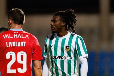 Omar Richards, Estadio Belediyesi Rio Maior 'daki Casa Pia AC ve Rio Ave FC takımları arasında oynanan Taca De Portugal maçında görüldü (Maciej Rogowski)
