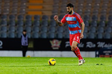 Joao Goulart, Taca De Portugal maçında Estadio Municipal Rio Maior 'da Casa Pia AC ve Rio Ave FC takımları arasında görüldü (Maciej Rogowski)
