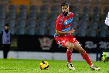 Joao Goulart, Taca De Portugal maçında Estadio Municipal Rio Maior 'da Casa Pia AC ve Rio Ave FC takımları arasında görüldü (Maciej Rogowski)