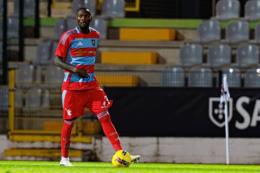 Duplexe Tchamba, Casa Pia AC ve Rio Ave FC takımları arasında oynanan Taca De Portugal maçında Estadio Municipal Rio Maior (Maciej Rogowski)