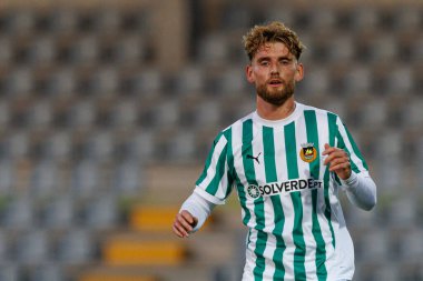 Ole Pohlmann, Taca De Portugal maçında Estadio Municipal Rio Maior 'da Casa Pia AC ve Rio Ave FC takımları arasında görüldü (Maciej Rogowski)