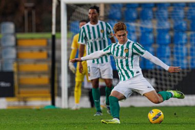 Brandon Aguilera, Casa Pia AC ve Rio Ave FC takımları arasında oynanan Taca De Portugal maçında Estadio Municipal Rio Maior (Maciej Rogowski)