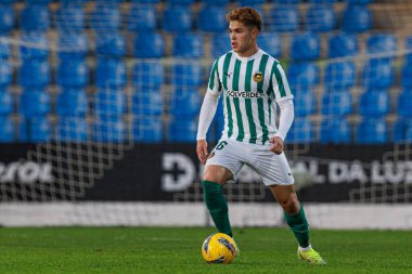 Brandon Aguilera, Casa Pia AC ve Rio Ave FC takımları arasında oynanan Taca De Portugal maçında Estadio Municipal Rio Maior (Maciej Rogowski)
